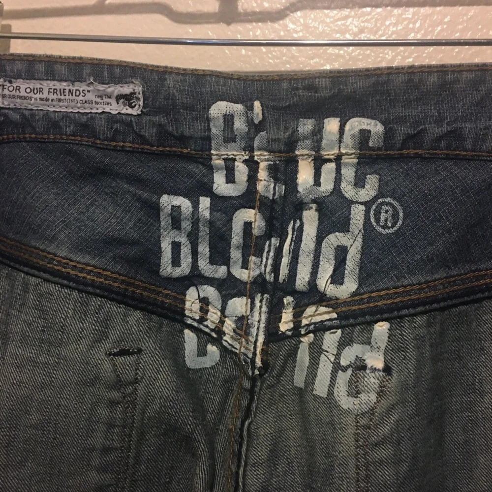 NWT BlueBlood Brand FOF00WFL DeepCutWornForLife Distressed Jeans - Picture 6 of 8